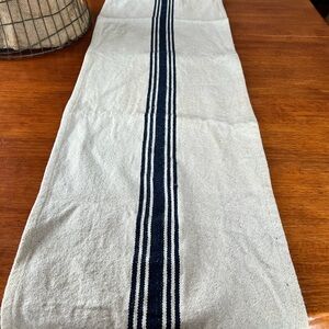 Grain Sack Striped Table Runner
